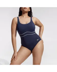 Maillot de bain Femme SOLID CONTOUR ECLIPSE 1P NAV/PUR Bleu
