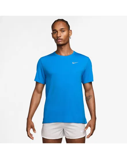 T-shirt Homme M NK DF UV MILER SS Bleu