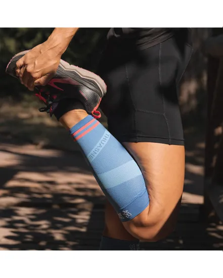 Manchons de compression mollet Femme RUN TRAIL CALF UP ACTIV NORMAL Bleu