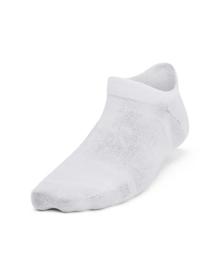Lot de 6 paires de chaussettes Enfant UA YTH ESSENTIAL NO SHOW Blanc
