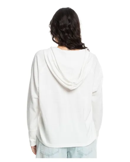 Sweat à capuche Femme DESTINATION SURF Blanc