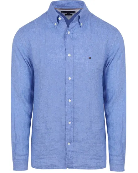 Chemise Homme PIGMENT DYED LI SOLID RF SHIRT Bleu