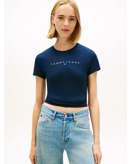 T-shirt Femme TJW SLIM LINEAR TEE EXT Bleu
