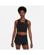 Debardeur de running Femme W NK FAST DF CROP TANK Noir