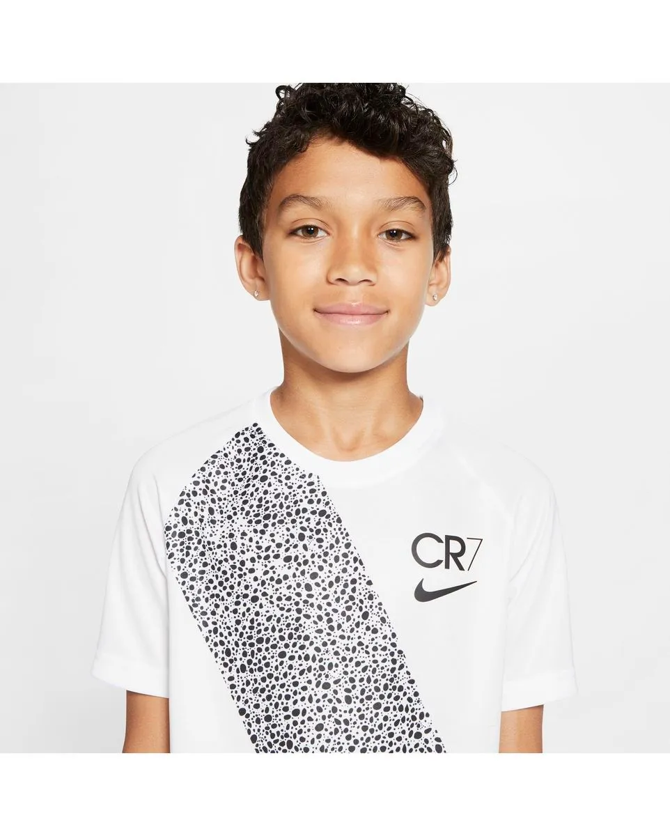 T-shirt de football enfant NIKE CR7 B NK DRY TOP SS Blanc