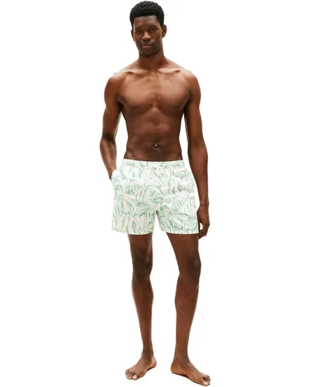 Short de Bain Homme Abstract Floral Cut Grass
