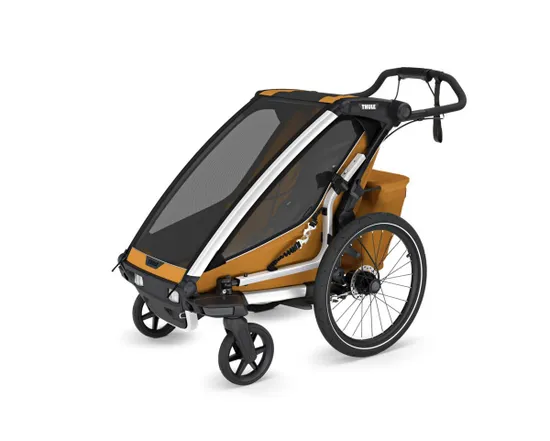 Remorque pour enfant 1 place CHARIOT SPORT G3 Or/Noir