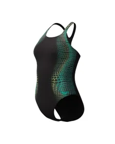 Maillot de bain Femme ECO+ DIG PLACEM MEDALIST BLA/GRN Noir