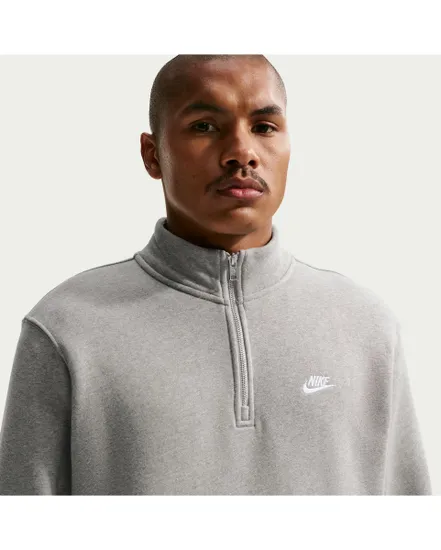 Pull col zip Homme M NK CLUB BB HZ TOP Gris