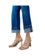Jean Femme FAITH STRAIGHT W/ RIPPED HEM Bleu