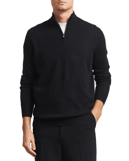 Pull col zippé Homme H-HEMARLO Noir