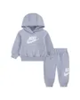 Ensemble de survetement Bébé NKN CLUB FLEECE SET Gris