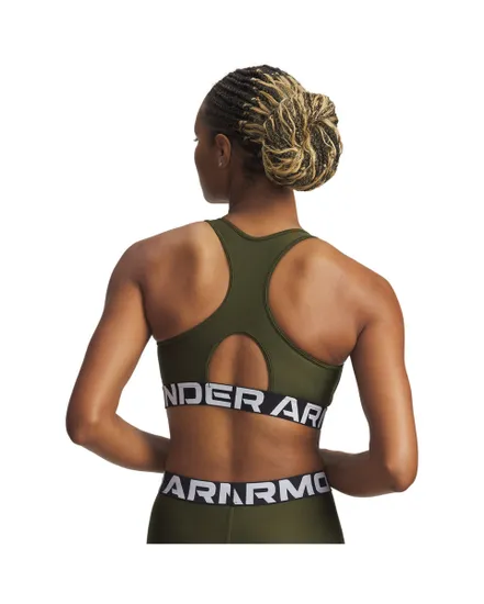 Brassière Femme UA HG MID BRANDED Vert
