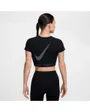 T-shirt Femme W NP DF SS CROP TOP TT GX Noir