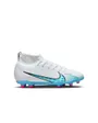 Crampons de football Enfant JR SUPERFLY 9 CLUB FG/MG Blanc