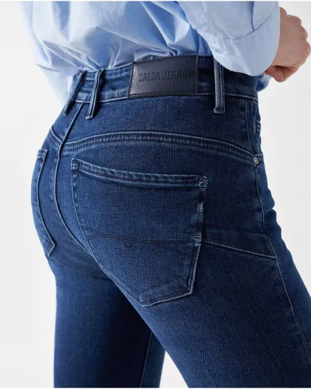 Jean Femme SECRET GLAMOUR CROPPE Bleu