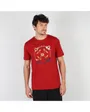 TEE SHIRT MANCHES COURTES GRAPHIQUE Homme Rouge