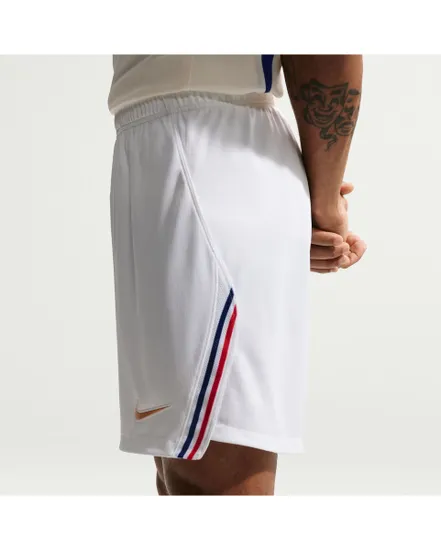 Short de football Homme FFF M NK DF SHORT STAD HM Blanc