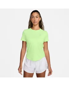 Haut de running Femme W NK TEMPO DF SS TOP Jaune-Vert