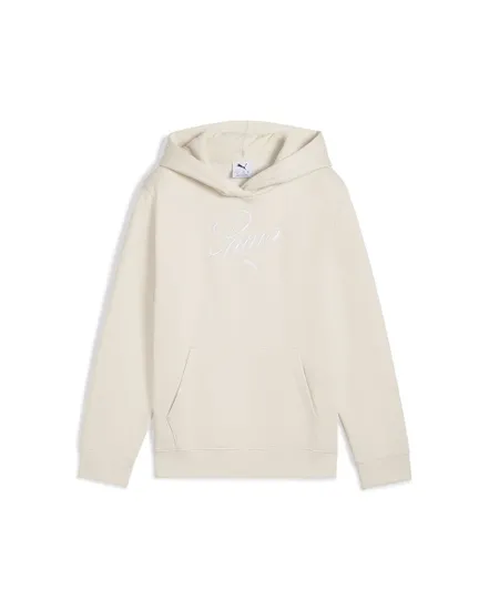 Sweat à capuche Fille ESS SCRIPT HOODIE FL Beige