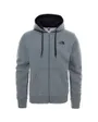 Veste à capuche manches longues Homme M OPEN GATE FULLZIP HOODIE - EU Gris