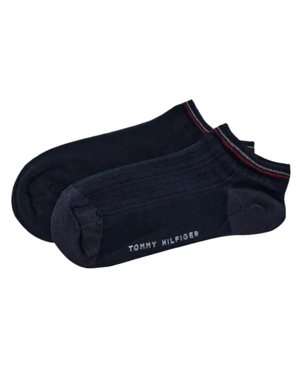 Lot de 2 paires de chaussettes Femme SNEAKER 2P SHINE Marine