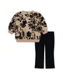 Ensemble de survetement Bébé fille NKG FLORAL CAMO CREW LEGGING S Beige