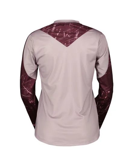 T-shirt manches longues Femme TRAIL STORM Rose/Bordeaux