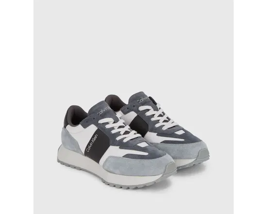 Chaussures Homme LOW TOP LACE UP MIX Gris