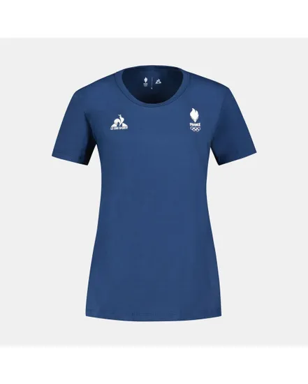 TEE-SHIRT VILLAGE FEMME EQUIPE DE FRANCE OLYMPIQUE Bleu