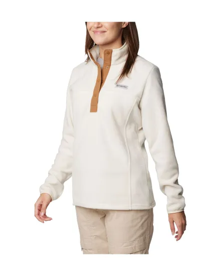 Polaire Femme BENTON SPRINGS 1/2 SNAP PULL OVER II Beige