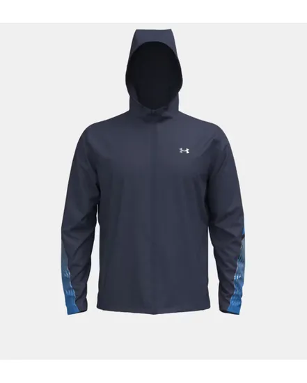 Veste zip à capuche Homme UA VELOCITI STORM HOODED JKT Bleu