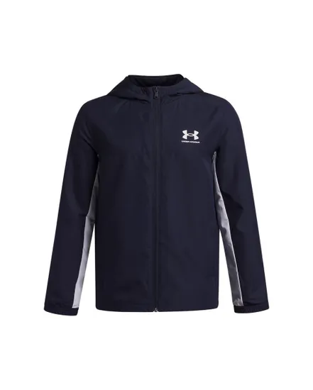Veste à capuche Enfant UA B RIVAL WVN JACKET Noir