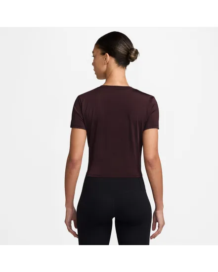 T-shirt Femme W NK ONE CLSC DF TWST SS TP WT Bordeaux