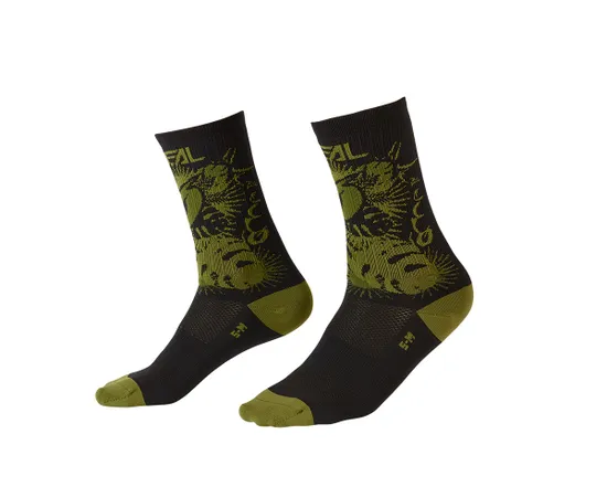 Chaussettes Unisexe MTB PERFORMANCE PLANT Noir/Vert