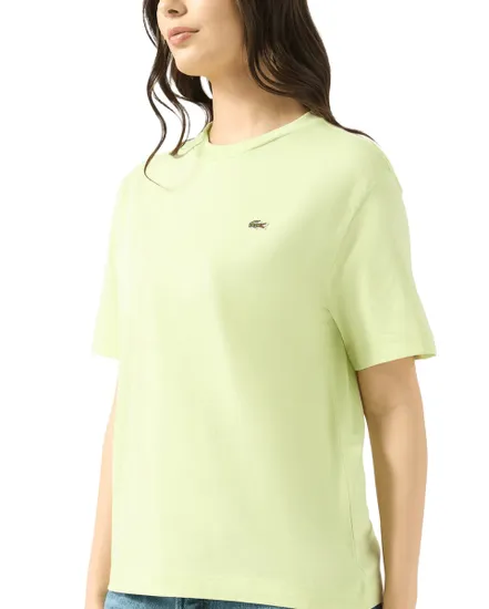 T-Shirt Femme Vert Pistache Lacoste