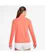 Haut col zip Femme W NK DF PACER HZ Orange