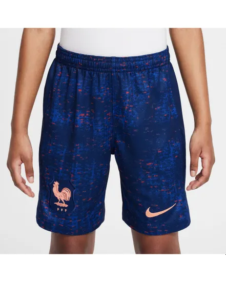 Short de football Enfant plus agé FFF Y NK DF STAD SHORT HM Bleu