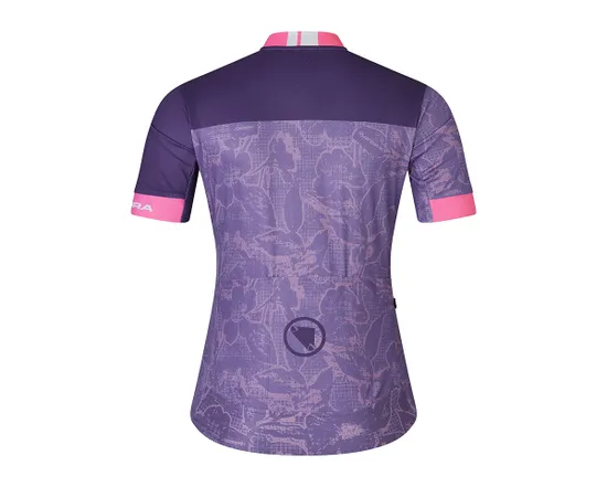 Maillot manches courtes Femme FLORAL BLOCK FS260 PRINT Violet
