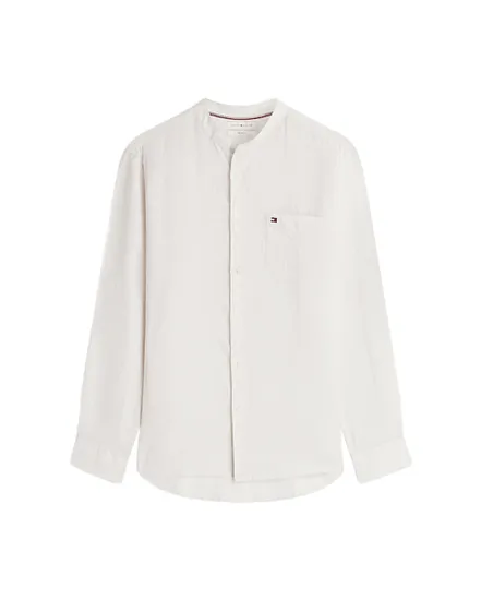 Chemise Homme Pin Stripe Linen Mao