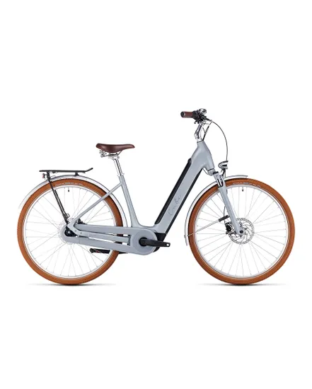 Vélo électrique urbain Femme ELLA CRUISE HYBRID 500 Gris