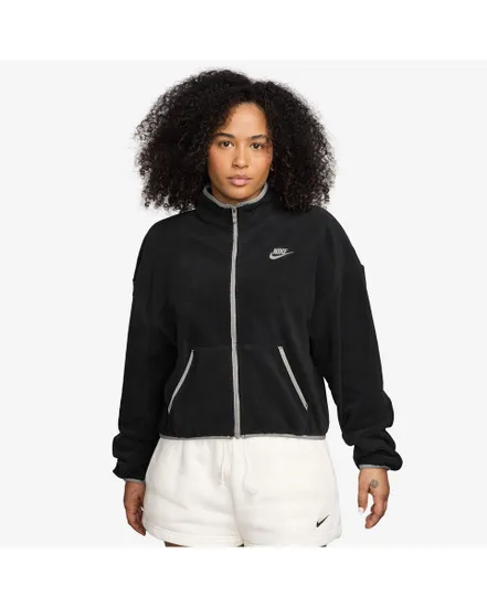 Veste zip Femme W NSW CLUB FLC LSE CZY TRK JKT Noir