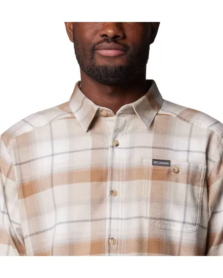 Chemise Homme CORNELL WOODS FLANNEL LONG SLEEVE SHIRT Beige