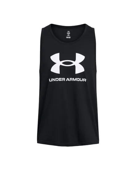 T-Shirt SS Manches Homme UA SPORTSTYLE LOGO TANK Noir