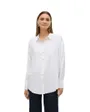 Chemisier Femme VMNORA LS OVERSIZE SHIRT WVN GA NOOS Blanc