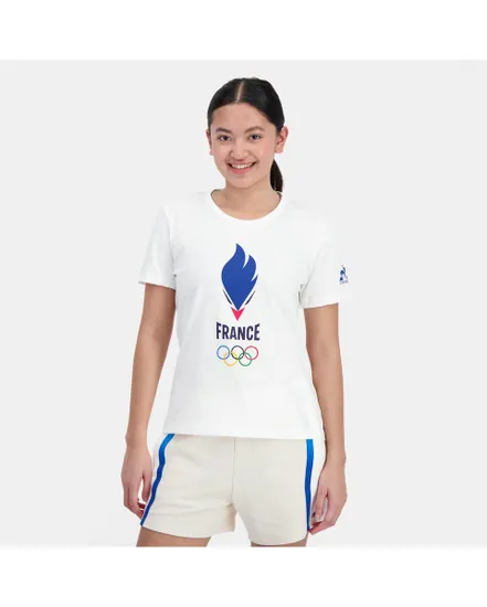 TEE-SHIRT VILLAGE FEMME EQUIPE DE FRANCE OLYMPIQUE Blanc
