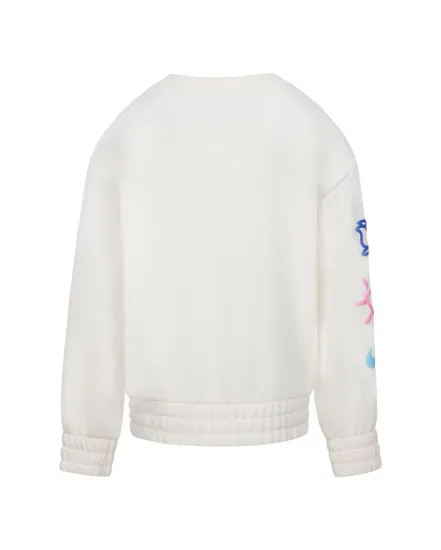 Sweat manches longues Enfant XO SWOOSH CREW Blanc