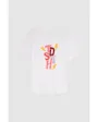 T-shirt manches courtes Enfant T-PARADISIA MC JR Blanc