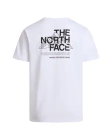 T-shirt manches courtes Homme Homme M S/S MOUNTAIN SKETCH Blanc