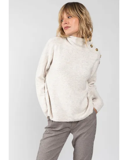 Pull manches longues Femme FRANKA PU W Blanc